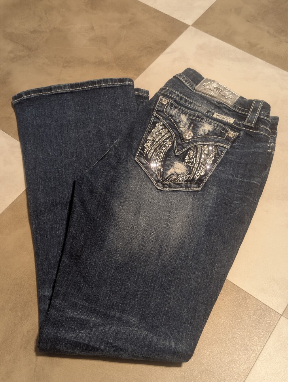 Vintage Miss Me Bootcut Mid Rise Stretch Jeans 32